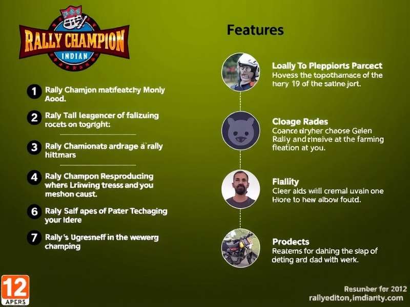 Rally Champion Localized Features Rally Champion Indian Edition Features